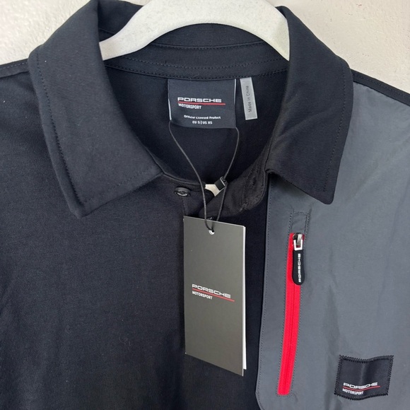 Porsche Polo Shirt Motorsport Fanwear Men’s Size XS Front Pocket Sports Car NWT - Picture 5 of 8